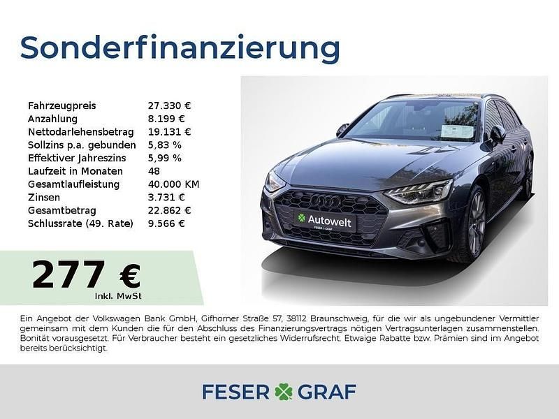 Grau perleffek Gebraucht 2022 Audi A4 Ambiente Kombi | 27.330 € (Fairer Preis) - Bild 1/4