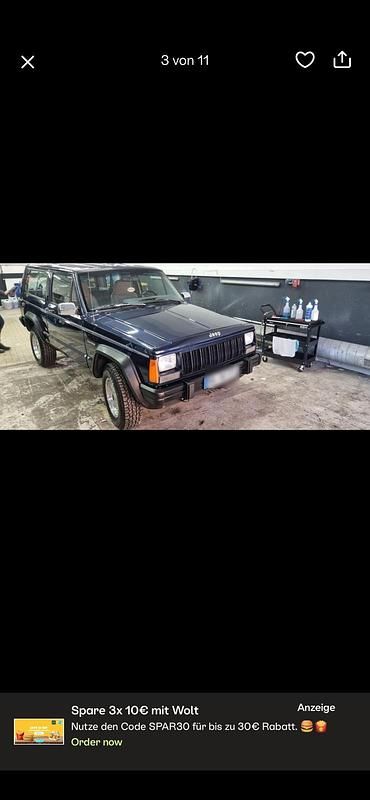 Gebraucht Jeep Cherokee 200 PS (147 kW) 1996 Blau SUV