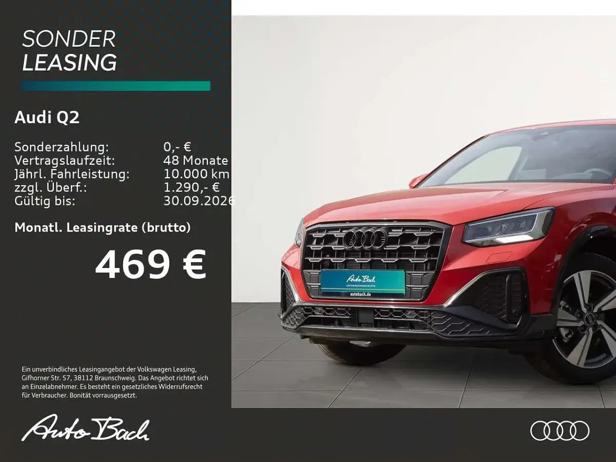 Neu Audi Q2 S-Line 150 PS (110 kW) 2026 Progressivrot metallic SUV