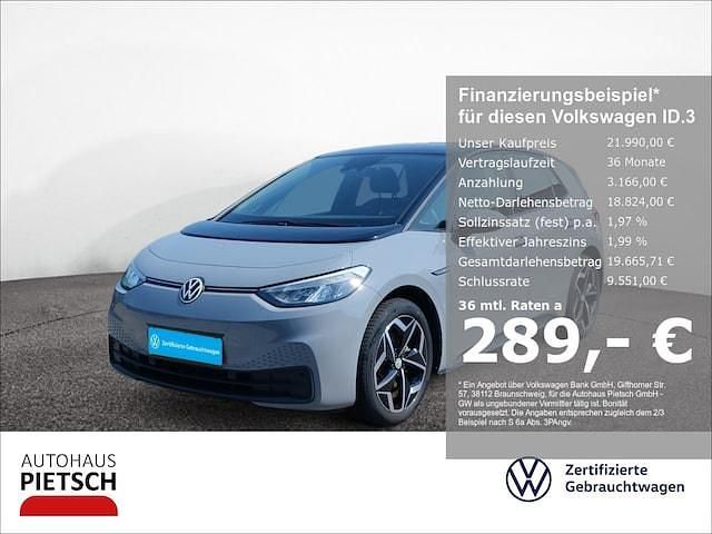 Grau Gebraucht 2022 VW ID.3 Comfortline Kleinwagen | 21.990 € (Fairer Preis) - Bild 1/3