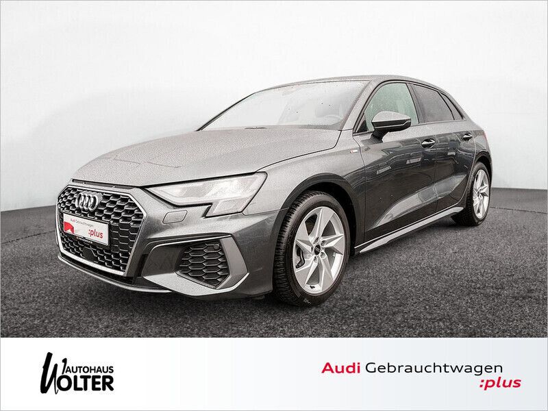 Daytonagrau perleffekt Gebraucht 2024 Audi A3 Sportback S-Line Limousine | 31.470 € (Teuer) - Bild 1/4