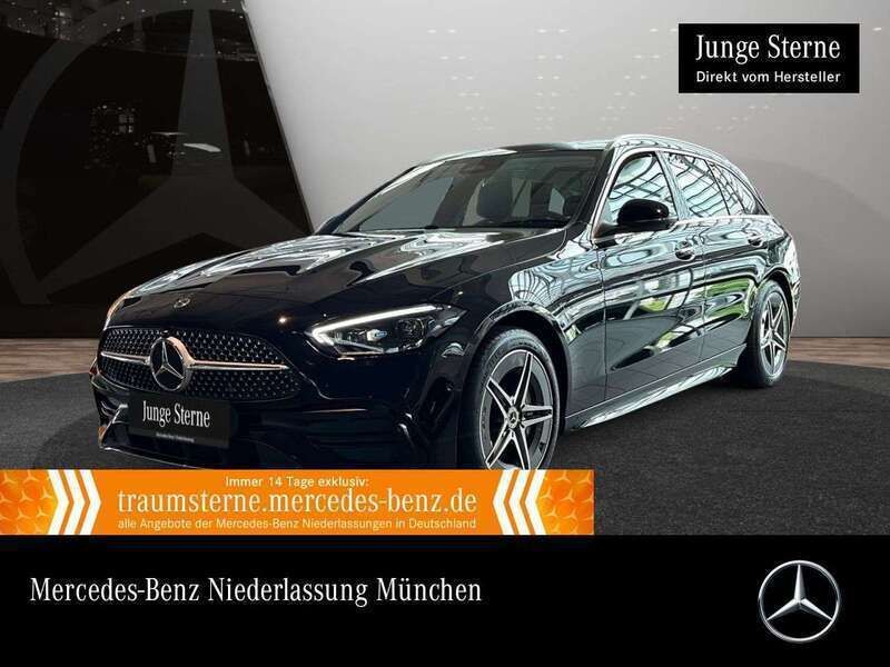Unilack schwarz Gebraucht 2024 Mercedes C300e AMG Kombi | 42.890 € (Superpreis) - Bild 1/3