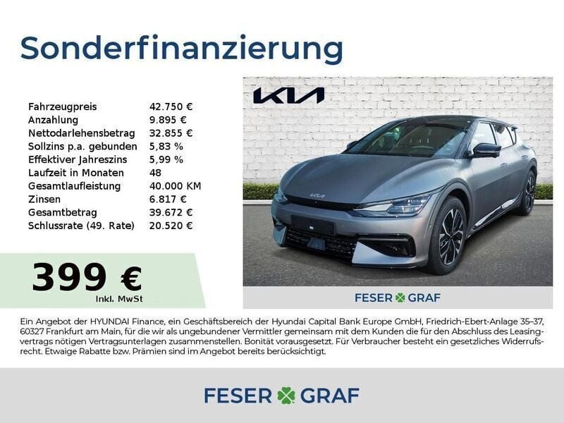 Stahlgrau Gebraucht 2023 Kia EV6 4 SUV | 42.990 € (Guter Preis) - Bild 1/4