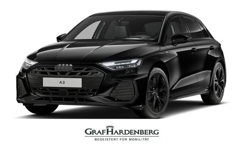 Schwarz Neu 2025 Audi A3 Sportback S-Line Limousine | 47.990 € (Teuer) - Bild 1/4