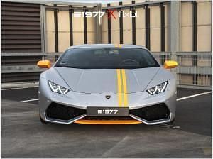 Gebraucht Lamborghini Huracán 610 PS (448 kW) 2018 Grau (grau matt grigio nibbio mit orangefarbenen av) Coupé