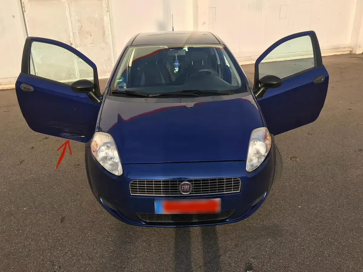 Gebraucht Fiat Punto 77 PS (56 kW) 2008 Blau Kleinwagen