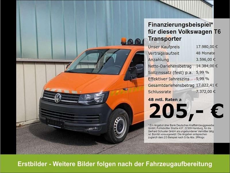 Leuchtorange Gebraucht 2019 VW Transporter Van | 17.980 € - Bild 1/4