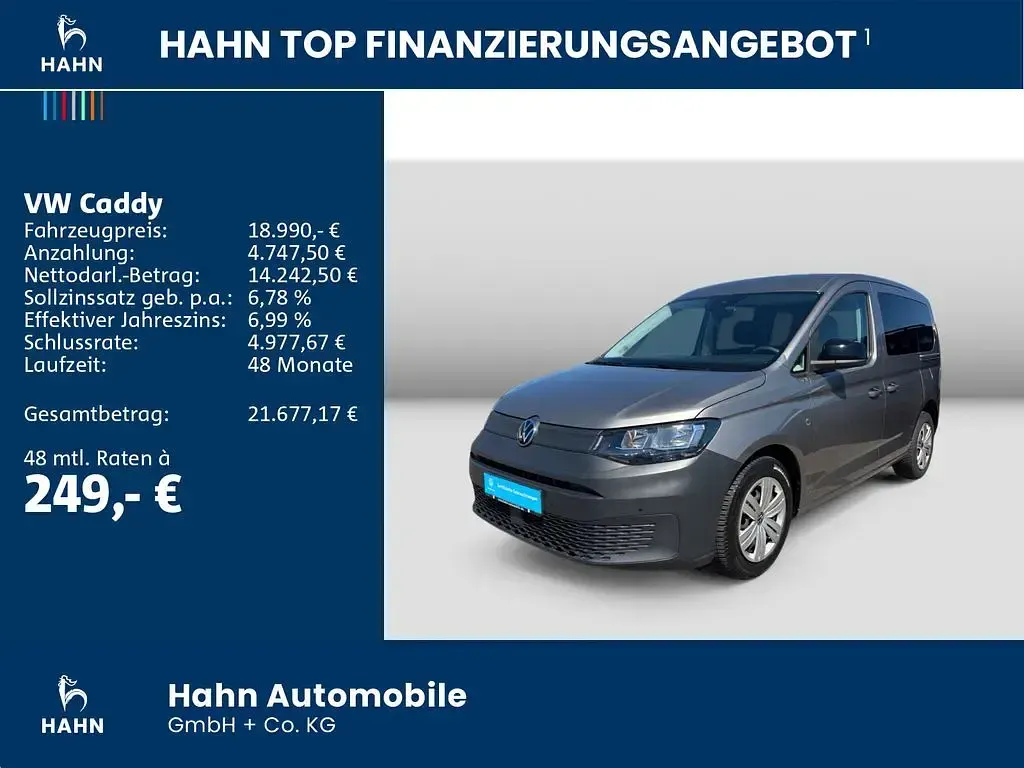 Gebraucht VW Caddy Basis 75 PS (55 kW) 2021 Beige Van / Kleinbus