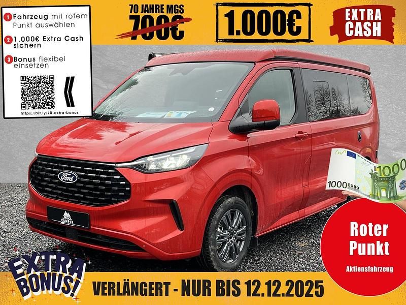 Artisan red metallic Neu 2025 Ford Tourneo Custom Nugget Van | 61.990 € (Guter Preis) - Bild 1/4