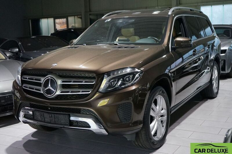 Citrinbraun metalliclack Gebraucht 2016 Mercedes GLS350 SUV | 26.888 € (Teuer) - Bild 1/4