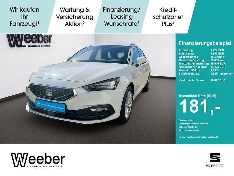 Candy weiss Gebraucht 2022 Seat Leon XCELLENCE Kombi | 18.897 € (Guter Preis) - Bild 1/4