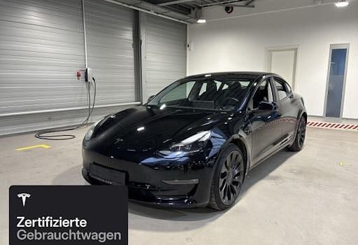 Schwarz Gebraucht 2021 Tesla Model 3 Performance Limousine | 30.900 € (Fairer Preis) - Bild 1/4