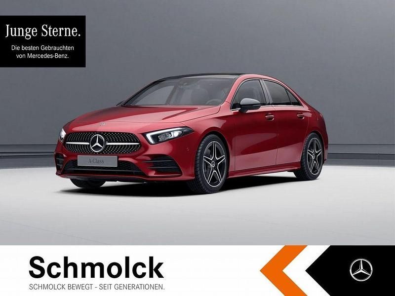 Rot Gebraucht 2022 Mercedes A250 AMG Limousine | 28.900 € (Etwas zu teuer) - Bild 1/4