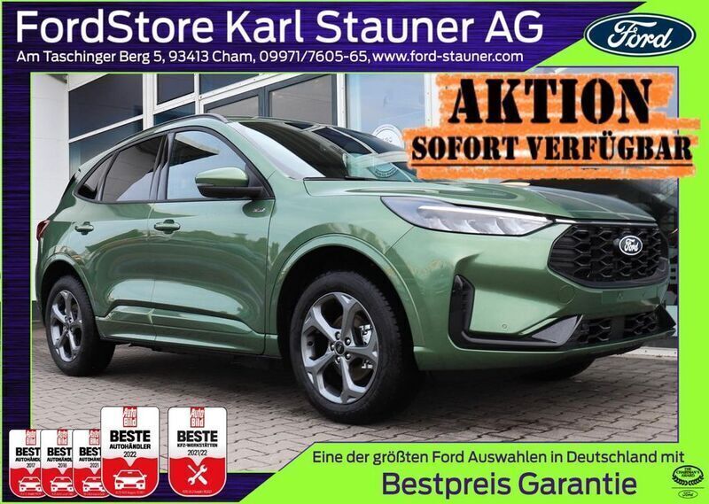 Green metallic Neu 2025 Ford Kuga ST-Line SUV | 34.280 € - Bild 1/4
