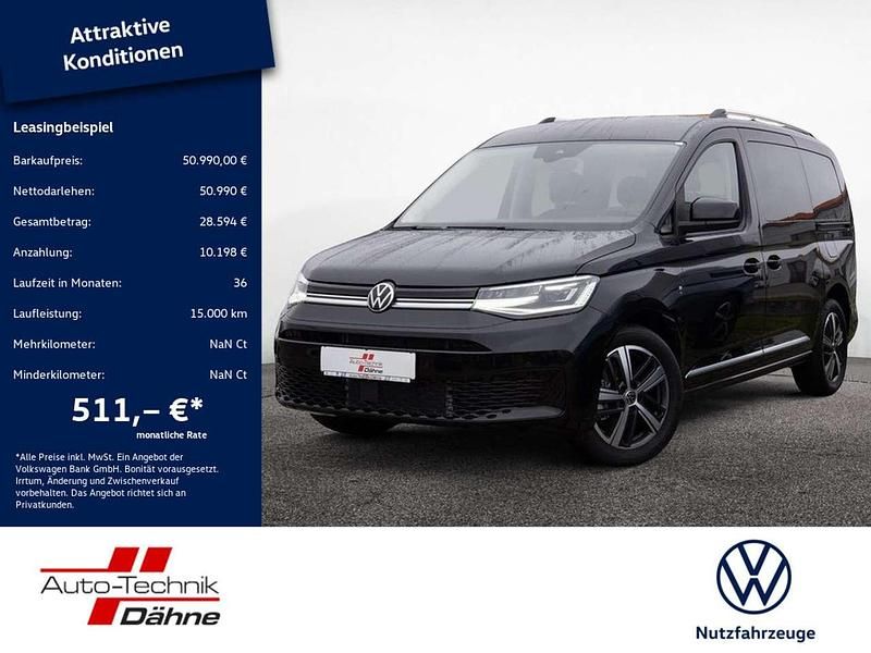 Schwarz Gebraucht 2024 VW Caddy Maxi Life Style Van / Kleinbus | 50.990 € - Bild 1/4