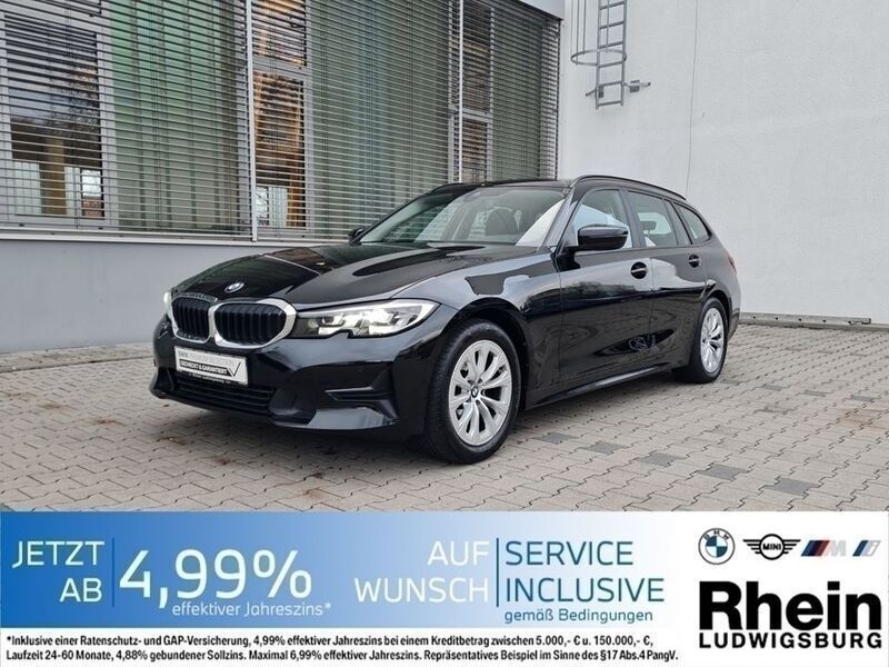Schwarz 2 Gebraucht 2022 BMW 320 Advantage Kombi | 26.790 € (Superpreis) - Bild 1/4