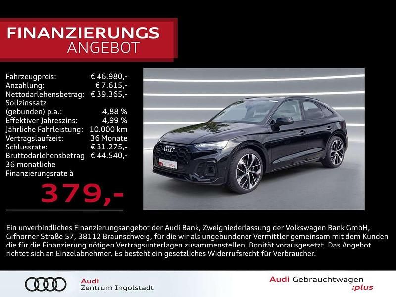 Mythosschwarz metallic Gebraucht 2022 Audi SQ5 Sportback Ambiente SUV | 46.980 € (Guter Preis) - Bild 1/3