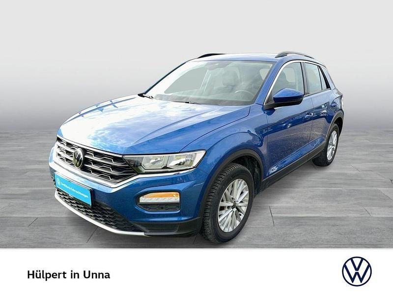 Blau Gebraucht 2021 VW T-Roc Style SUV | 16.175 € (Guter Preis) - Bild 1/4