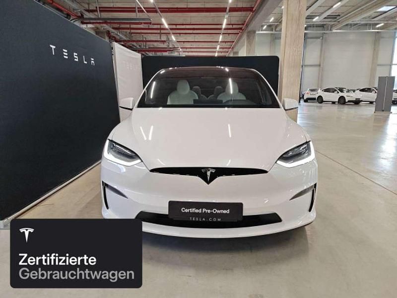 Gebraucht Tesla Model X Plaid 759 kW (1033 PS) 2023 Pearl white multicoat SUV
