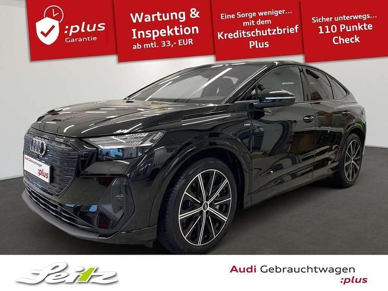 Mythosschwarz metallic Gebraucht 2024 Audi Q4 Sportback e-tron Sport SUV | 49.448 € (Fairer Preis) - Bild 1/3