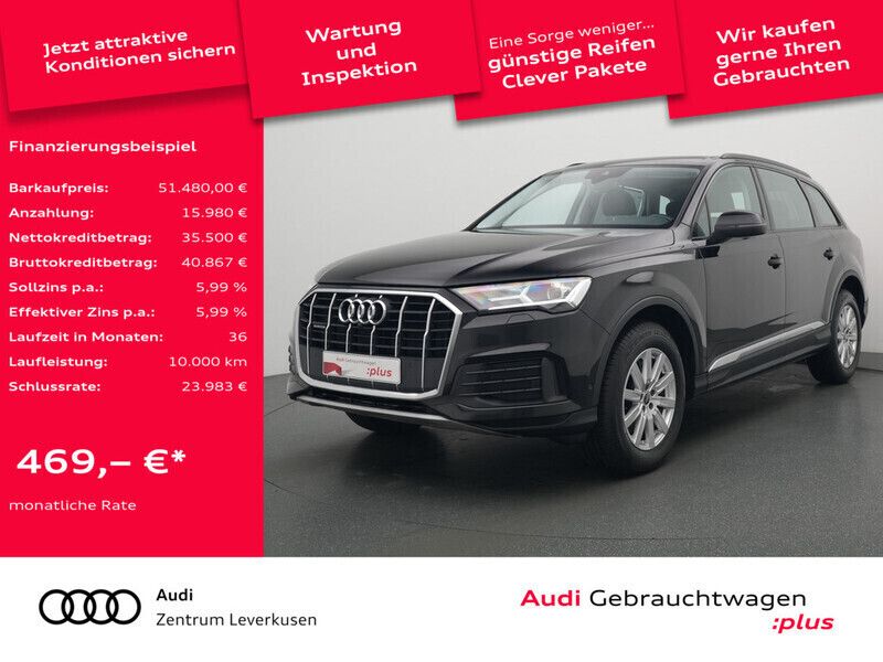 Mythosschwarz Gebraucht 2023 Audi Q7 Performance SUV | 51.480 € (Superpreis) - Bild 1/4