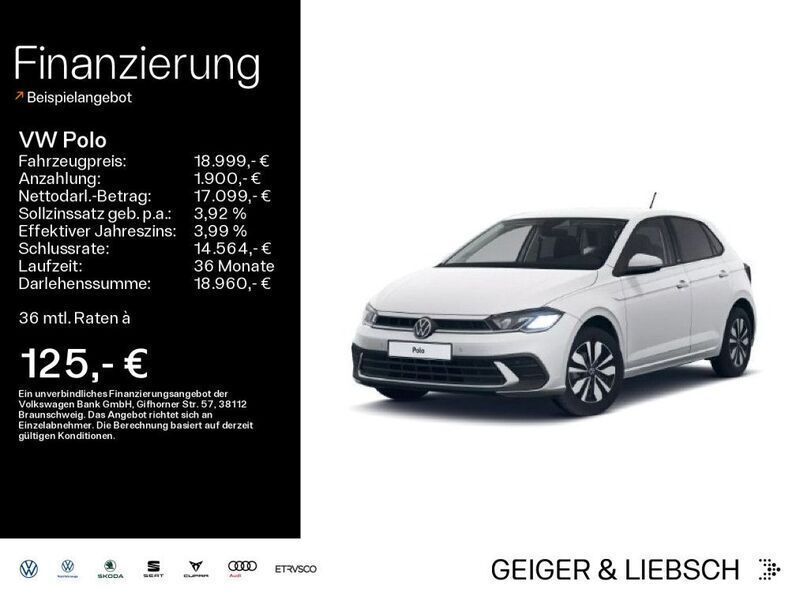 Weiß Gebraucht 2024 VW Polo Move Limousine | 18.999 € (Guter Preis) - Bild 1/4