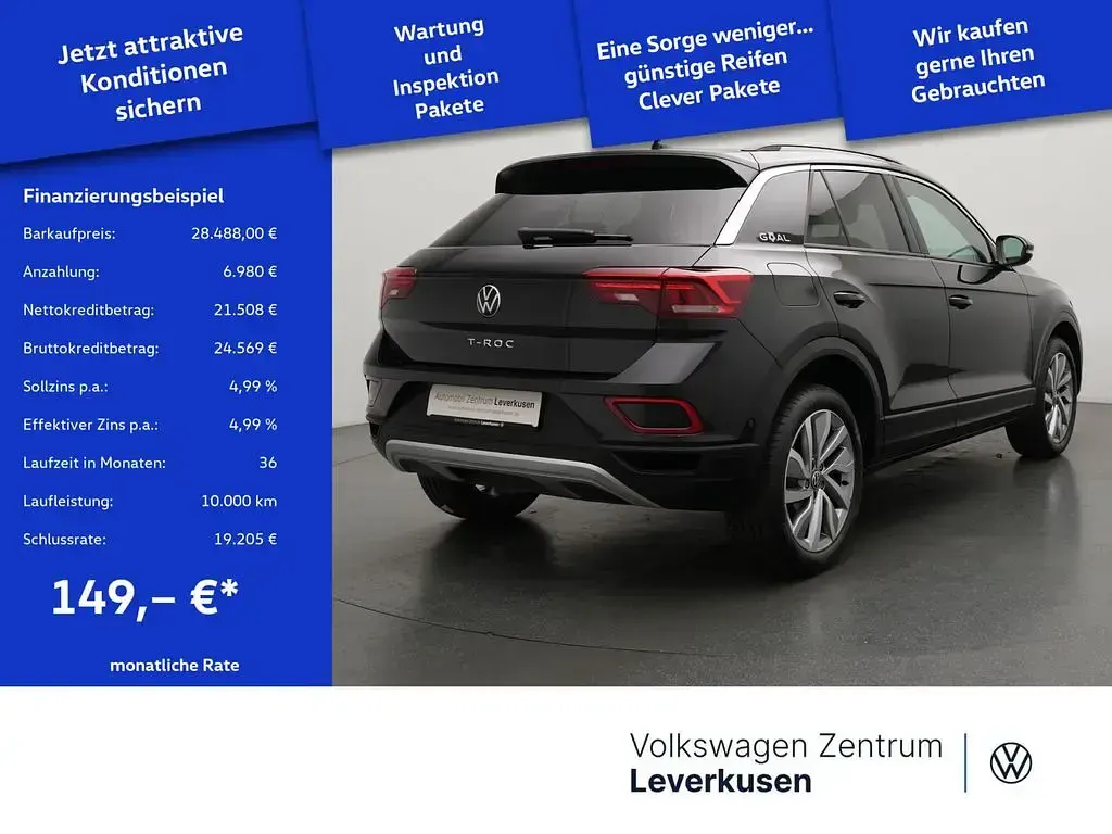 Gebraucht VW T-Roc Goal 150 PS (110 kW) 2025 Schwarz SUV