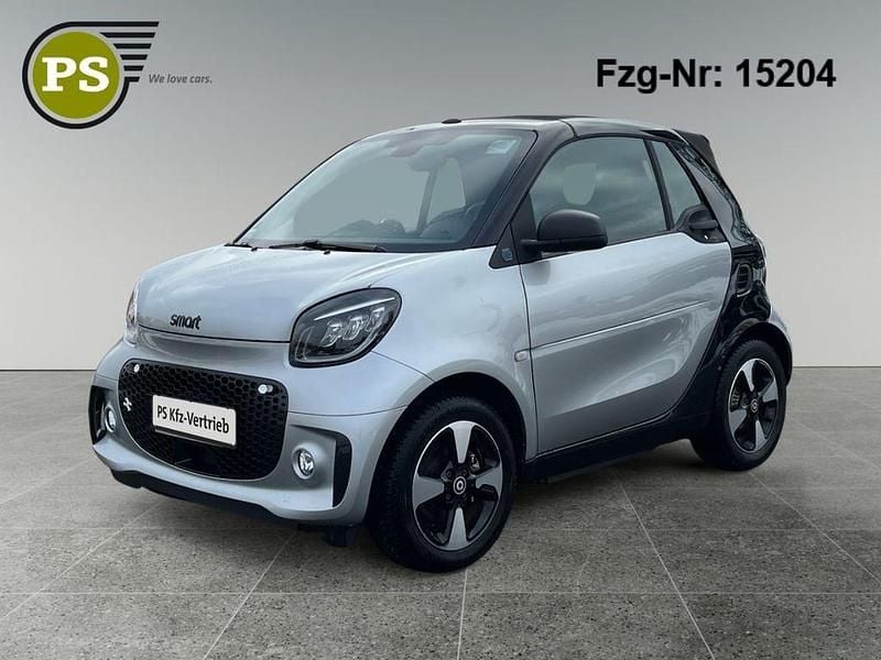 Silber Gebraucht 2021 Smart ForTwo Electric Drive Cabrio | 10.880 € (Superpreis) - Bild 1/4