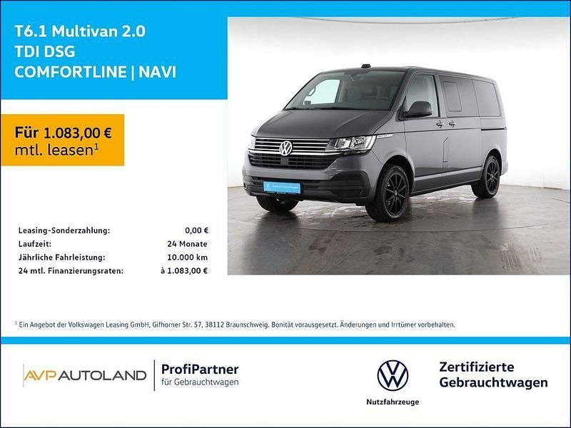 Indiumgrau Gebraucht 2020 VW T6.1 Comfortline Van | 42.499 € (Etwas zu teuer) - Bild 1/4