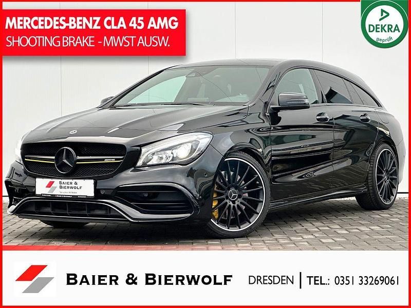Kosmosschwarz metalliclack Gebraucht 2019 Mercedes CLA45 AMG Shooting Brake AMG Kombi | 33.990 € (Teuer) - Bild 1/4