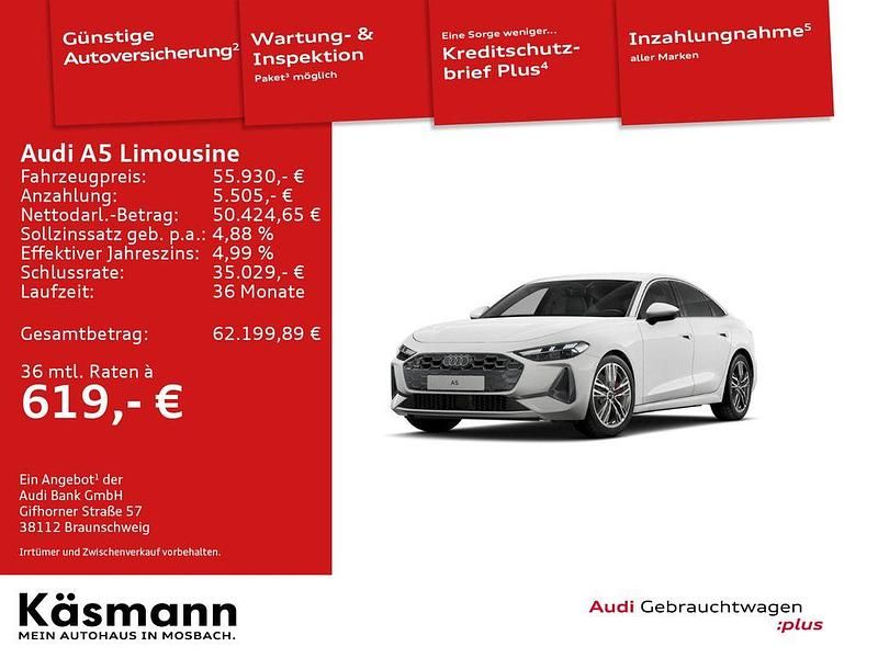 Arkonaweiß Gebraucht 2025 Audi A5 Advanced Coupé | 55.930 € (Teuer) - Bild 1/4