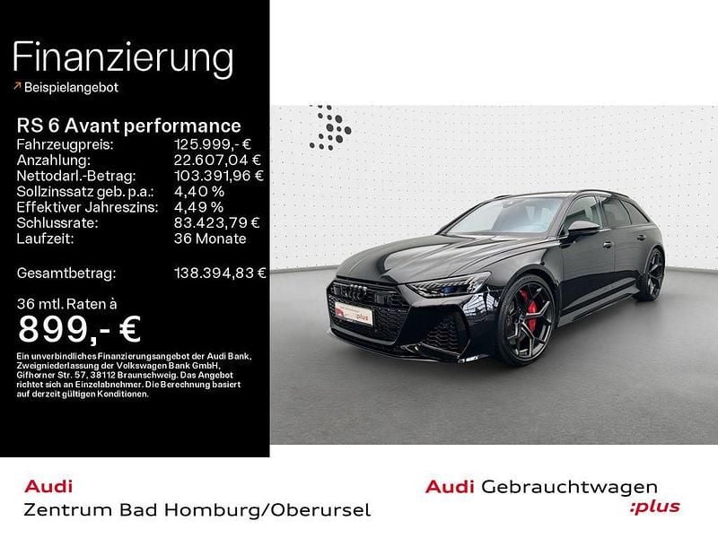 Gebraucht Audi RS6 Performance 630 PS (463 kW) 2025 Mythosschwarz metallic Kombi
