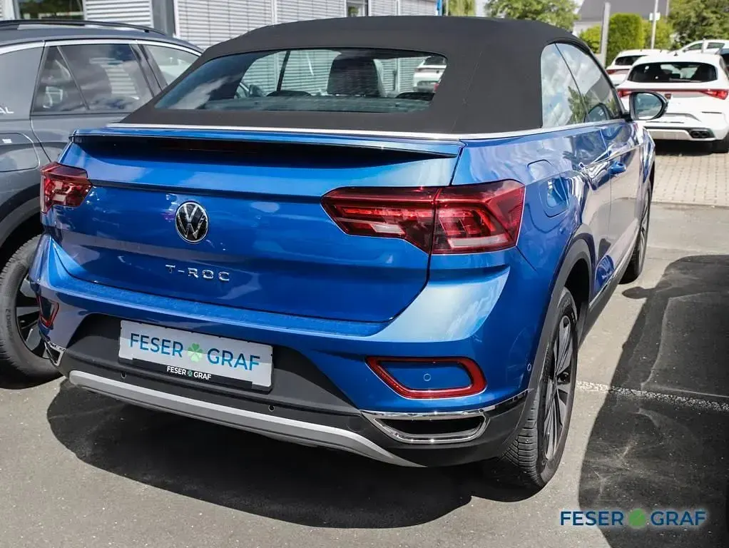 Gebraucht VW T-Roc Cabriolet Goal 116 PS (85 kW) 2025 Ravennablau metallic schwarz Cabrio