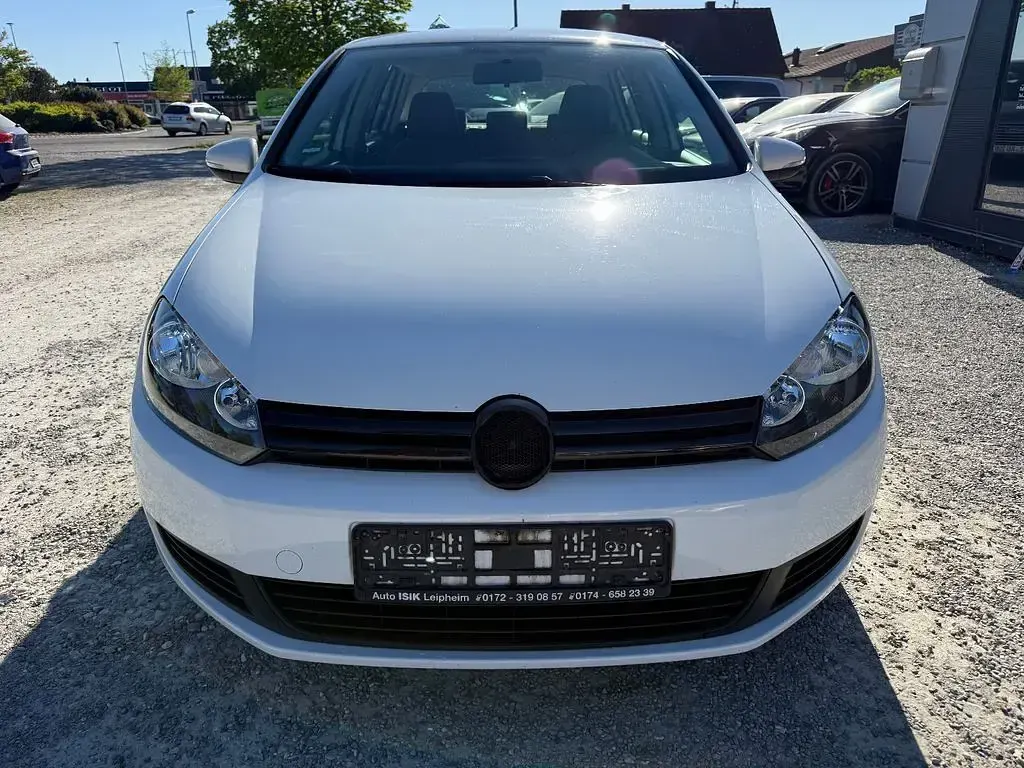 Gebraucht VW Golf VI Trendline 80 PS (58 kW) 2009 Weiß Kleinwagen