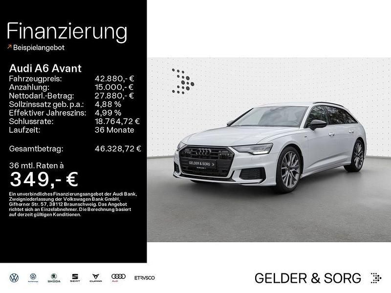 Gletscherweißmetallic Gebraucht 2022 Audi A6 S-Line Kombi | 42.880 € (Fairer Preis) - Bild 1/4