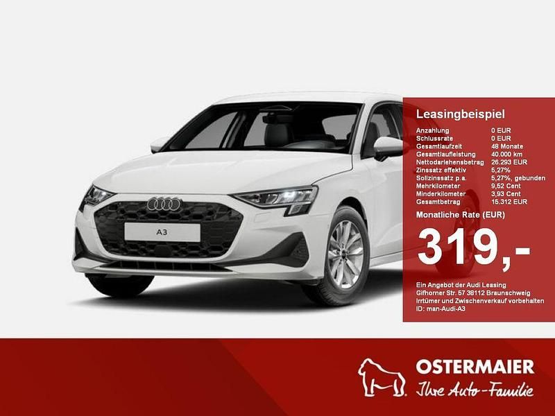 Brillantschwarz Neu 2025 Audi A3 Ambiente Limousine | 26.990 € (Guter Preis) - Bild 1/4