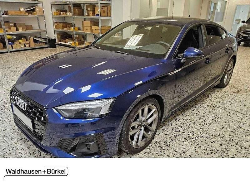 Navarrablau Gebraucht 2021 Audi A5 Sportback S-Line Limousine | 27.950 € (Superpreis) - Bild 1/3