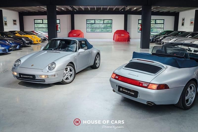 Silber Gebraucht 1995 Porsche 911 Carrera 4 Cabriolet Cabrio | 89.900 € - Bild 1/4