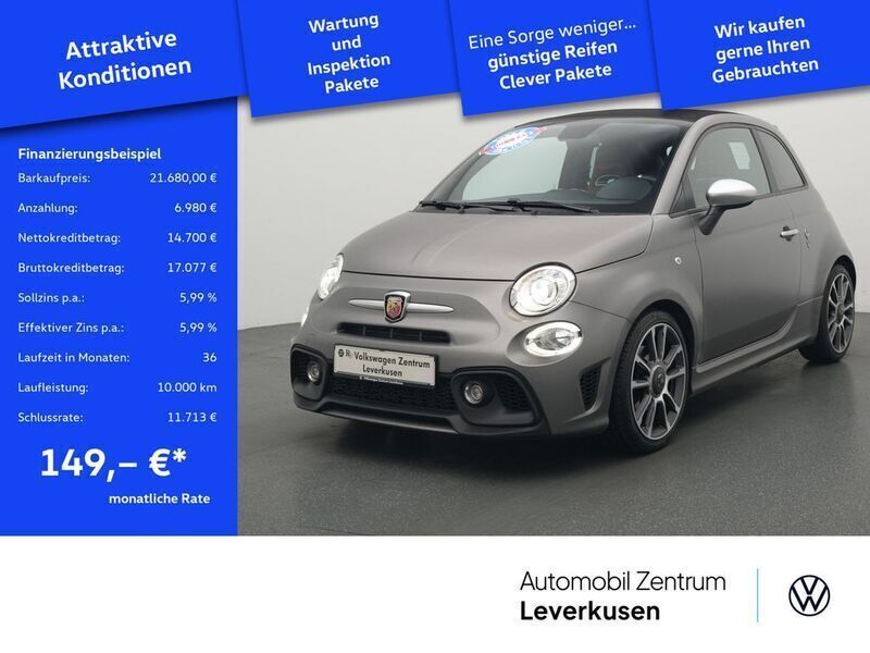 Grau / asphalt grau Gebraucht 2019 Abarth 595C Turismo Cabrio | 21.980 € (Fairer Preis) - Bild 1/4