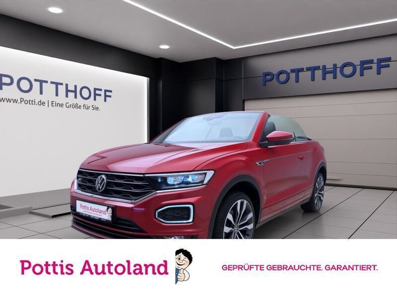 Rot Gebraucht 2021 VW T-Roc Cabriolet R-line Cabrio | 26.477 € (Guter Preis) - Bild 1/4