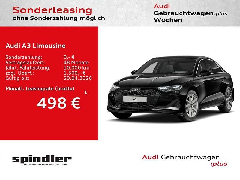 Gebraucht Audi A3 Advanced Plus 150 PS (110 kW) 2024 Mythosschwarz metallic Limousine