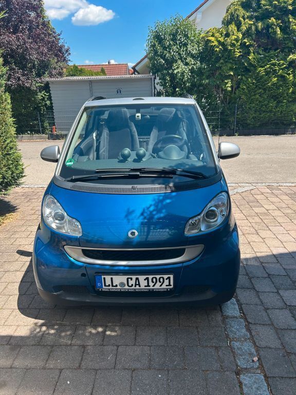 Blau Gebraucht 2008 Smart ForTwo Cabrio Passion Cabrio | 3.800 € (Guter Preis) - Bild 1/4