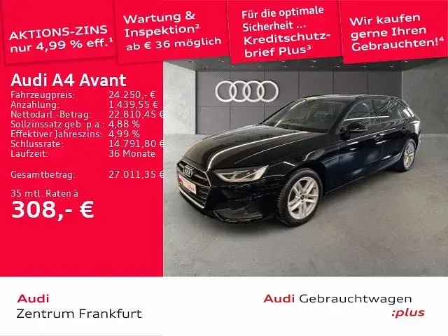 Second-hand Audi A4 150 CP (110 kW) 2023 Negru Break