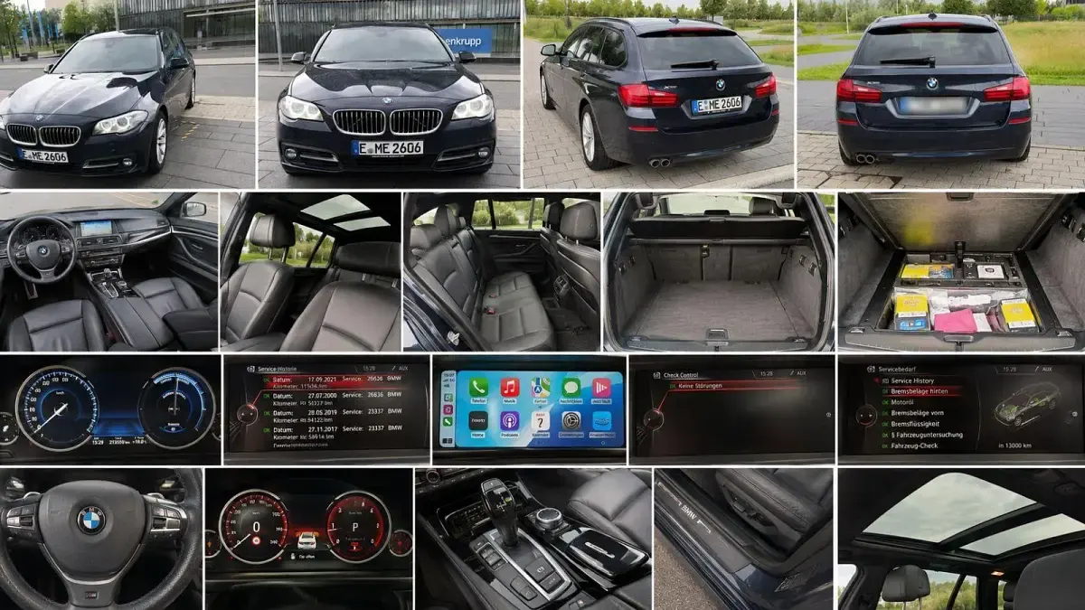 Gebraucht BMW 520 Luxury Line 190 PS (139 kW) 2015 Blau Kombi
