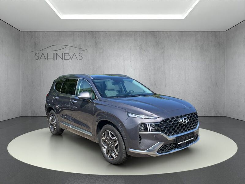 Grau Gebraucht 2021 Hyundai Santa Fe Signature SUV | 33.900 € (Fairer Preis) - Bild 1/4