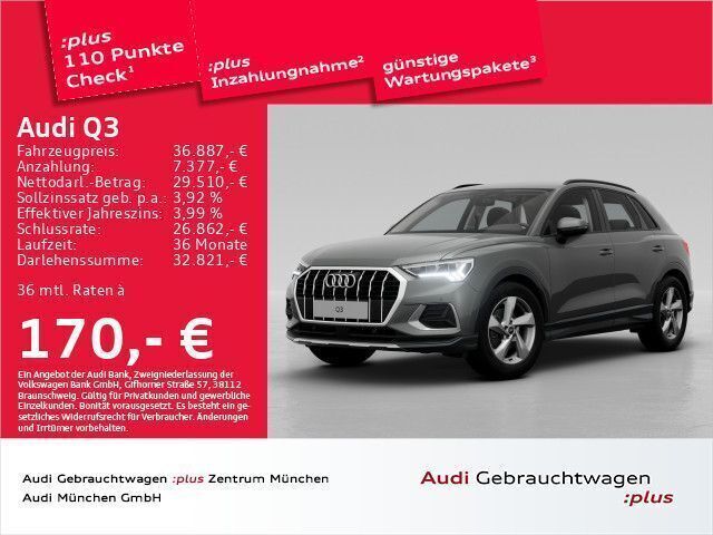Chronosgrau metallic Gebraucht 2024 Audi Q3 Advanced Plus SUV | 37.886 € (Fairer Preis) - Bild 1/2