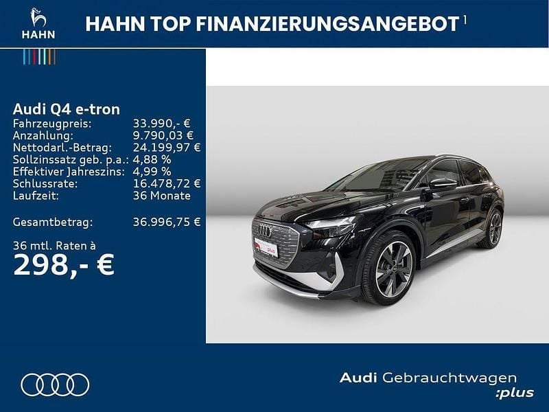 Gebraucht Audi Q4 e-tron S-Line 210 kW (286 PS) 2023 Schwarz SUV