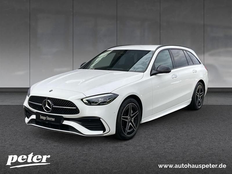 Unilack polarweiß Gebraucht 2024 Mercedes C200 AMG Kombi | 41.350 € (Fairer Preis) - Bild 1/4