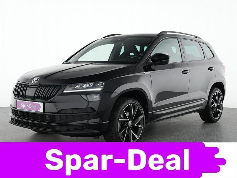 Schwarz magic Gebraucht 2021 Skoda Karoq SportLine SUV | 25.949 € (Guter Preis) - Bild 1/3