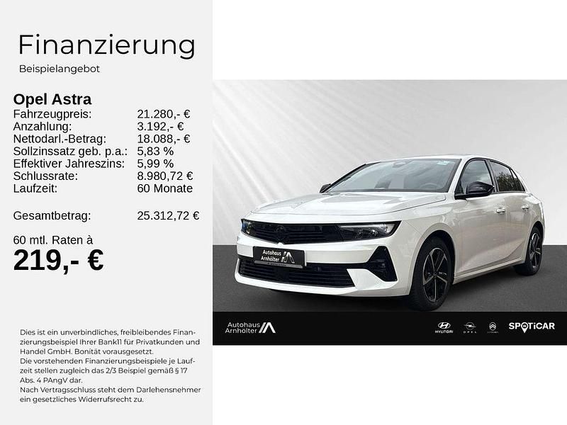 Occasion Opel Astra 131 ch (96 kW) 2024 Blanc Berline